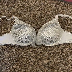 Rhinestone rave bra
